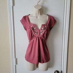 Ted Baker London Cap Sleeve Wrap Top